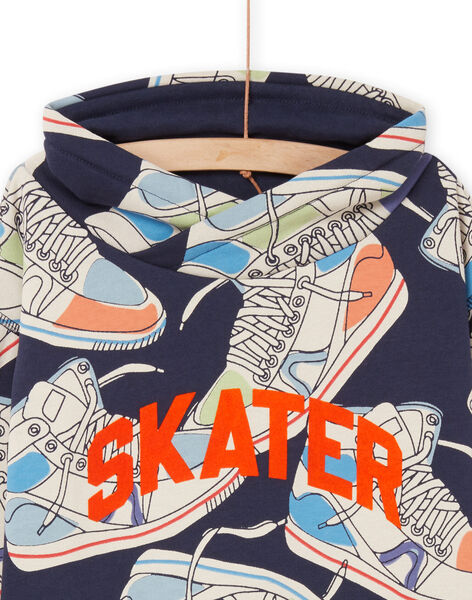 Sweat à capuche à imprimé baskets ROPURSWE1 / 23S902L2SWE705