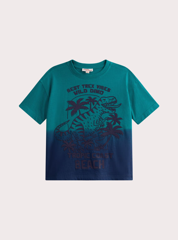 T-shirt manches courtes tye & dye animation dinosaure WOBOTI2 / 25S902R1TMCC225