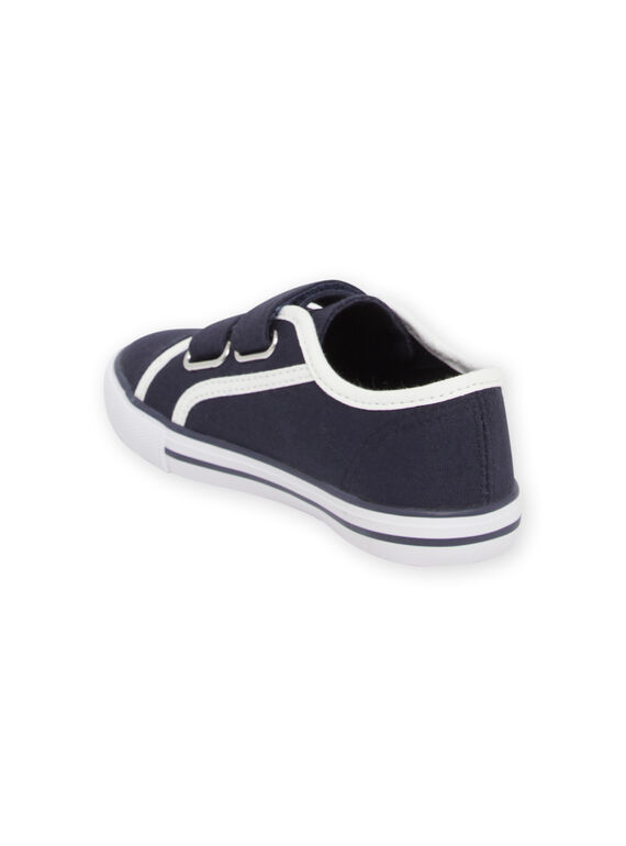 Tennis bleu marine et blanches enfant garçon NOTOILNAVY / 22KK3691D16070