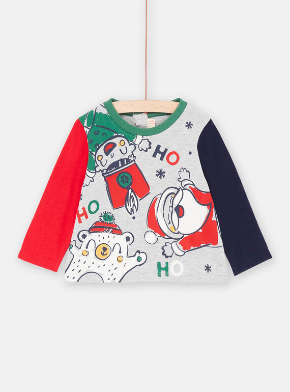 T-shirt sur le thème noel pour bébé garçon SUWAYTEE / 23WG10S1TMLJ922