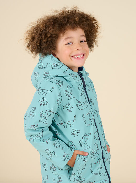 Manteau à capuche à imprimé renard POGROIMP2 / 22W902F2D59C219