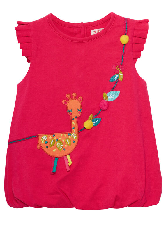Robe boule en jersey bébé fille JIBOROB3 / 20SG09H3ROB302