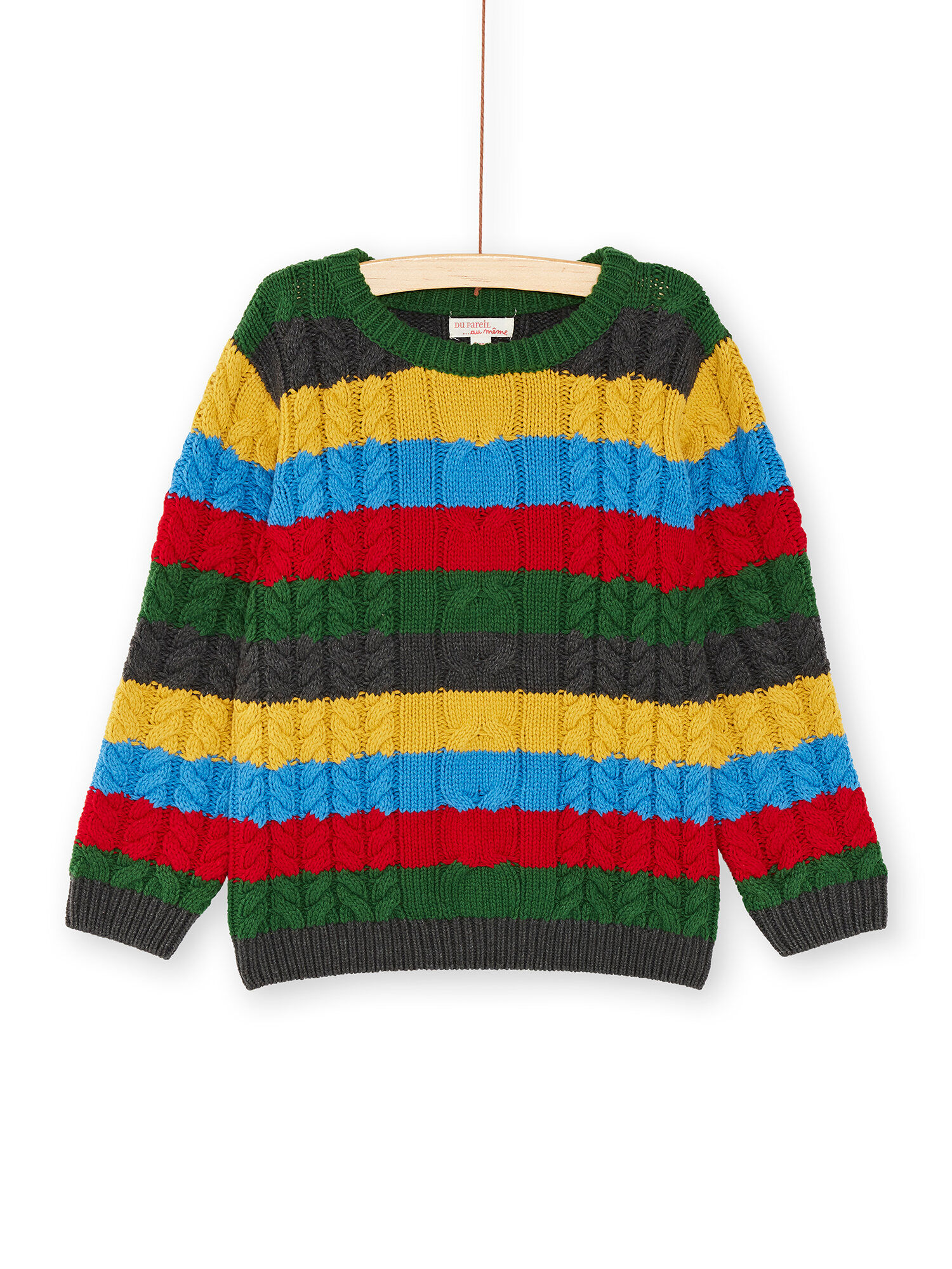 Pull rayure multicolore sale
