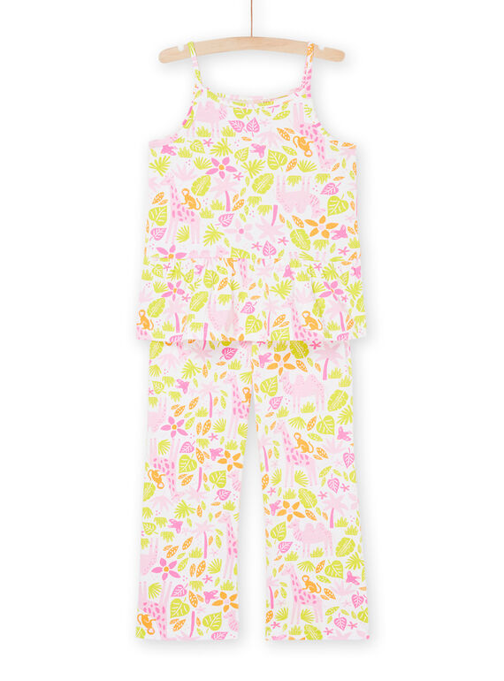 Débardeur et pantalon blanc à imprimé fleurs REFAPYJLON / 23SH11HAPYJ000