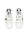 Basket blanche cuir deux velcros ROBASVELC / 23KK3624D3F000