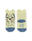 Chaussettes jaunes motifs lions bébé garçon NYUMOCHO1 / 22SI10N2SOQB115