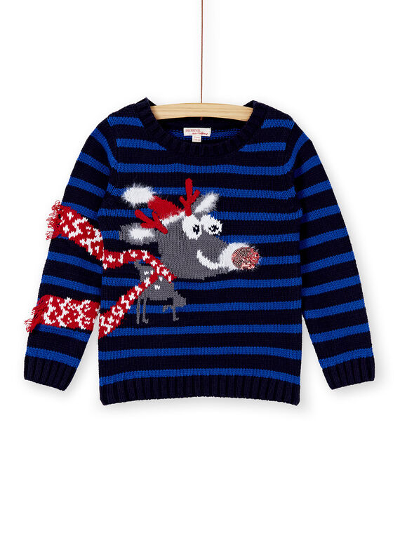 Pull de Noel rayé garçon KONOPUL / 20W902Q1PUL705