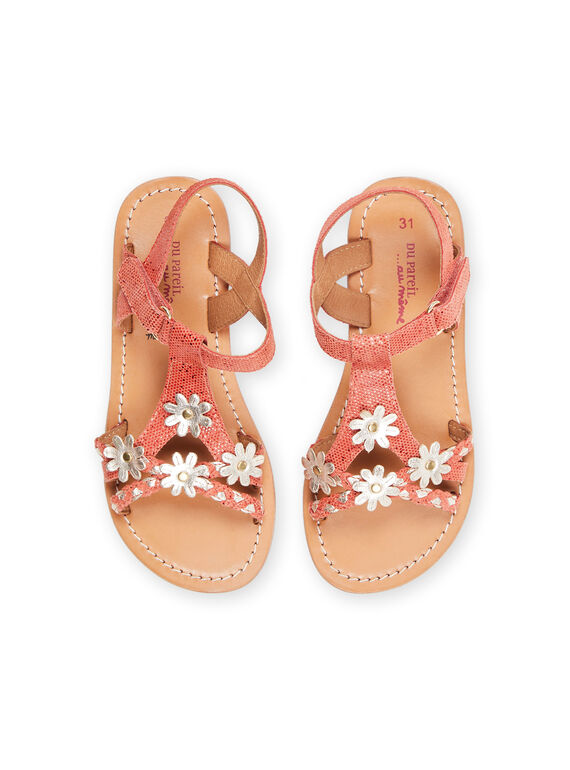 sandales femme corail