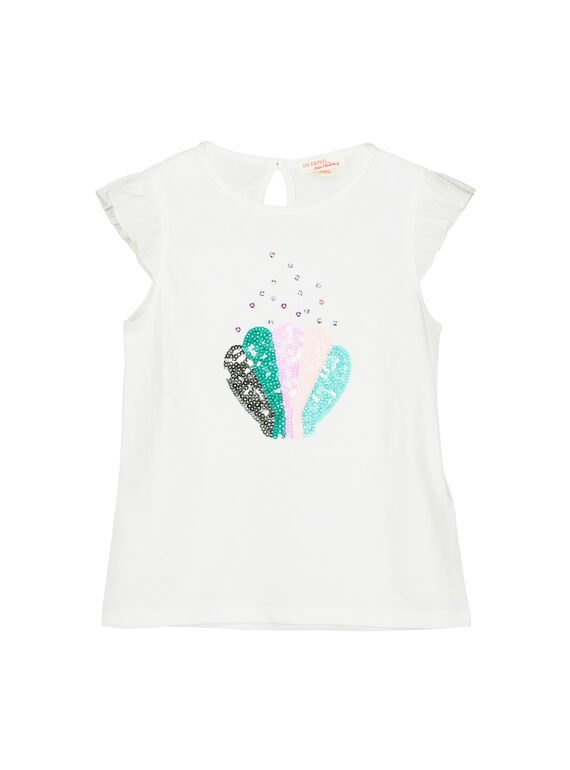 Tee-shirt manches courtes fille FANETI3 / 19S901B3TMC000