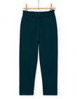 Pantalon paper bag milano à carreaux enfant fille MATUPANT / 21W901K1PAN070