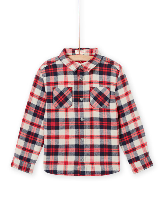 Chemise à carreaux en flanelle enfant garçon MOFUNCHEM / 21W902M1CHM810
