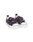 Basket deux velcros fille toile motif curs RATOILHEART / 23KK3571D16070