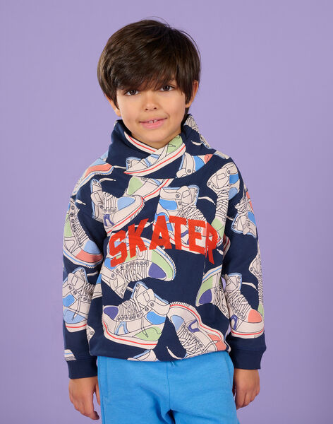 Sweat à capuche à imprimé baskets ROPURSWE1 / 23S902L2SWE705