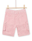 Bermuda à rayures rouge enfant garçon NOJOBERPOCH2 / 22S902C7BERF524