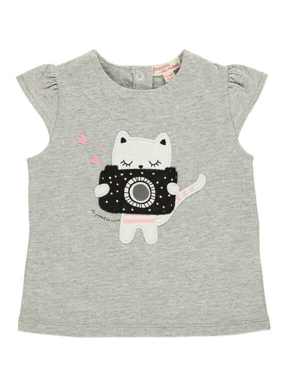 Tee-shirt manches courtes bébé fille CIBENTI / 18SG09G1TMC099