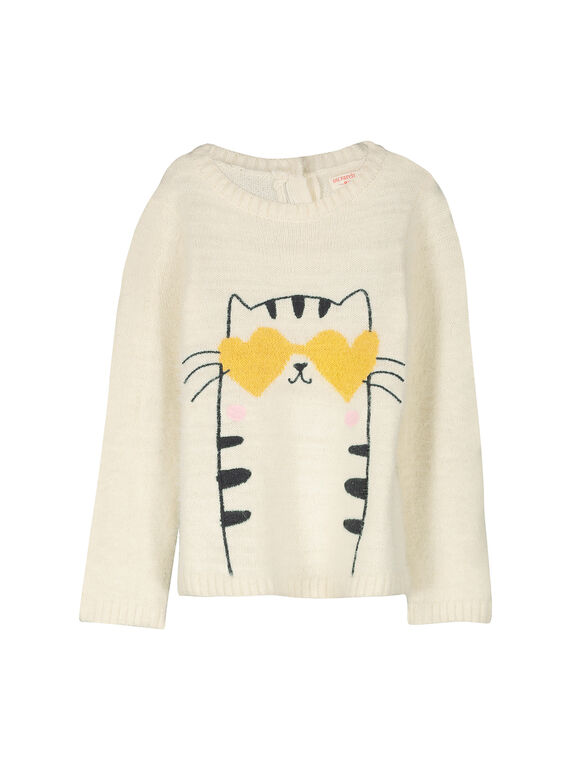 Pull en tricot fantaisie fille FALIPULL / 19S90121PUL001