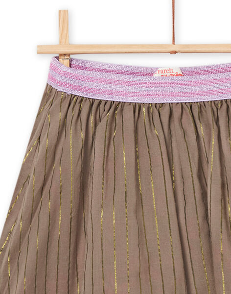 Jupe réversible à imprimé fleuri kaki PAKAJUP / 22W901L1JUPC211