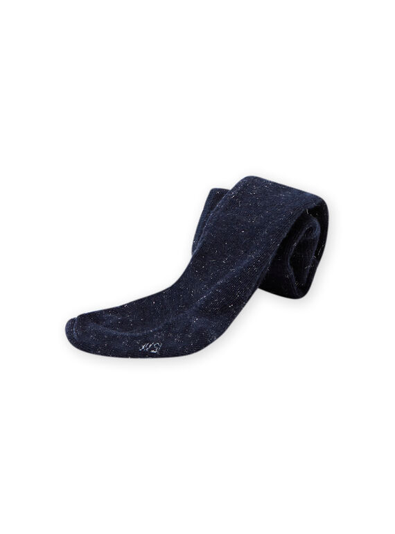 Collant bleu marine à paillettes bébé fille MYIJOCOLU2 / 21WI0916COL070