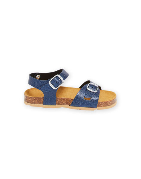 Sandales bleu marine enfant fille NANULEA / 22KK3545D0E070