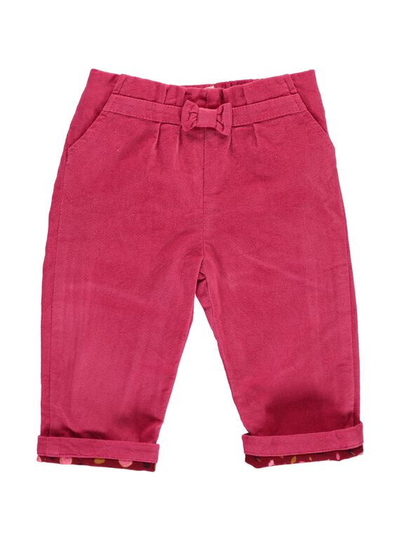 Pantalon en velours bébé fille DIPINPAN / 18WG09P1PAN302