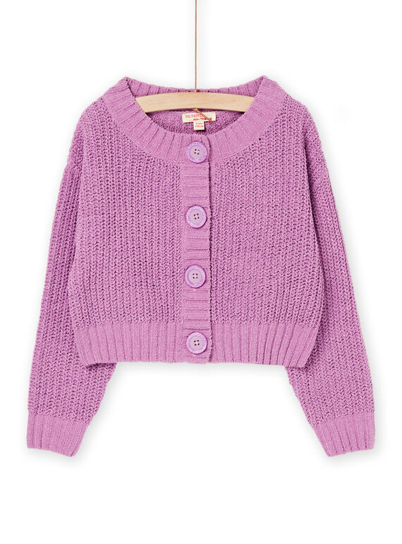 Cardigan lavande à manches longues RAJOCAR3 / 23S90172CAR326