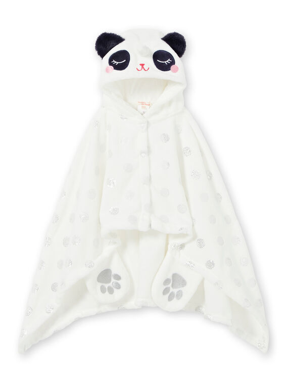 Cape enfant fille en soft boa panda licorne LEFACAPAND / 21SH1111CPE001