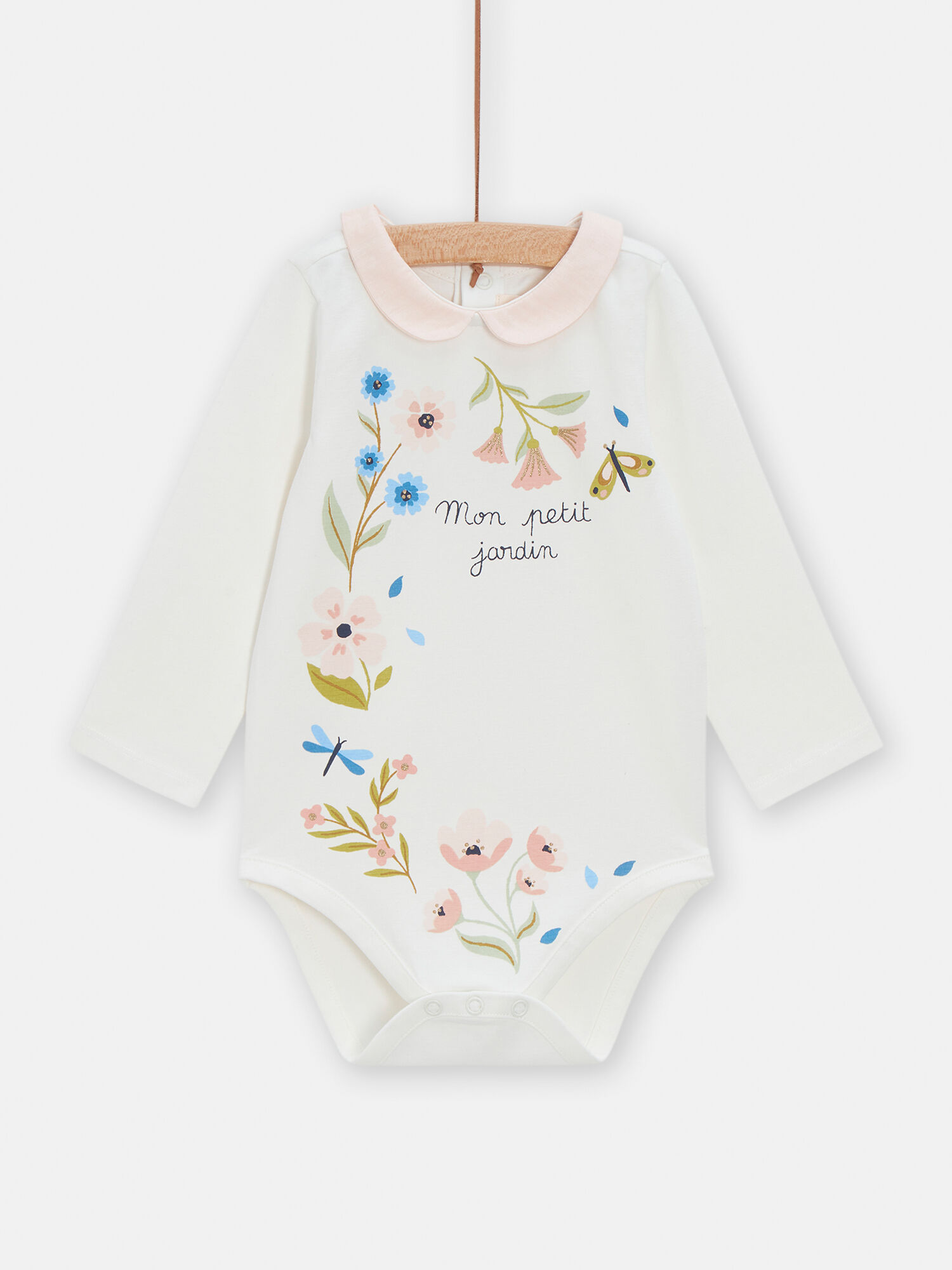 Body ecru a manches longues pour bebe fille Body DPAM