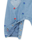 Salopette en denim à broderies fleuries RINAUSAL / 23SG09N1SALP269