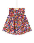 Robe indigo à imprimé fleuri RISUNROB2 / 23SG09K1ROB703