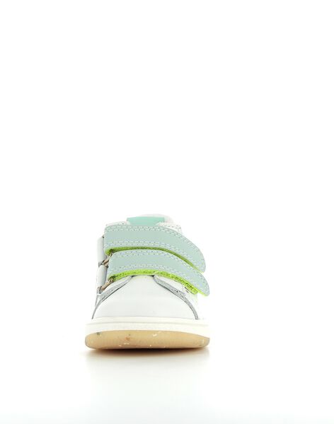 Basket cuir Bopy velcro fluo RUBASDAMO / 23KK3822D3F000