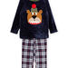 Pyjama T-shirt et pantalon en velours à animation ours