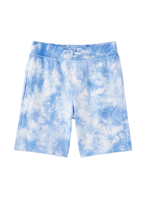 Bermuda garçon en molleton en véritable tye and dye JOQUABER4 / 20S902R2BER000