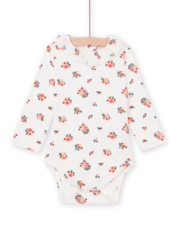 Body à imprimé fleuri avec col à volants PIPRIBOD / 22WG09P1BOD001