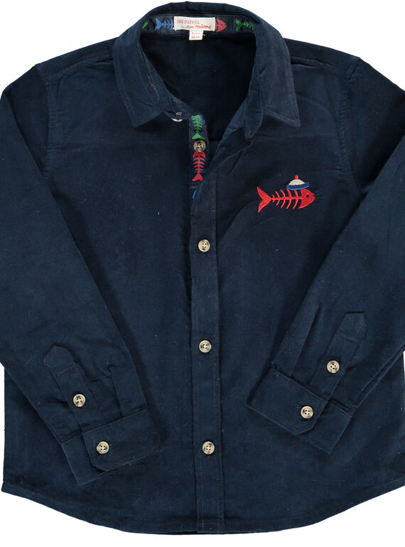 Chemise en velours garçon DONAUCHEM / 18W902G1CHM705