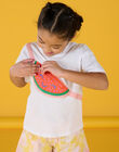 T-shirt blanc à animation sacoche pastèque RAPOPTI3 / 23S901X2TMC000
