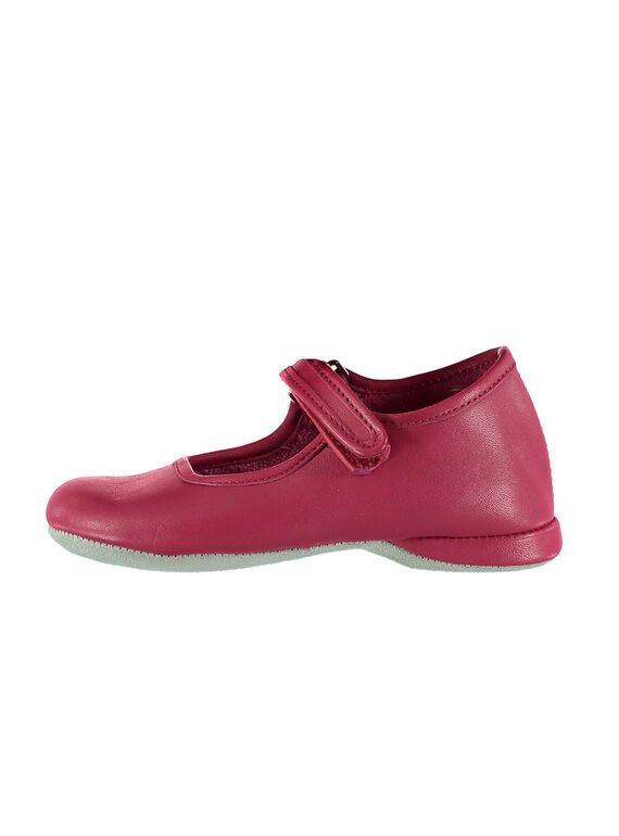 Chausson babies cuir fuchsia enfant fille GFBELFILL1 / 19WK35B1D07030