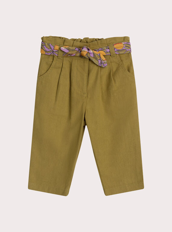 Pantalon vegetal pour bébé fille  WILIPAN / 25SG09T1PANG624
