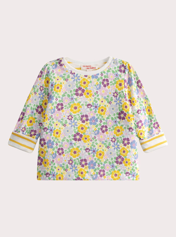 T-Shirt réversible imprimé pour bébé fille  WIFITEE / 25SG0951TMLA001