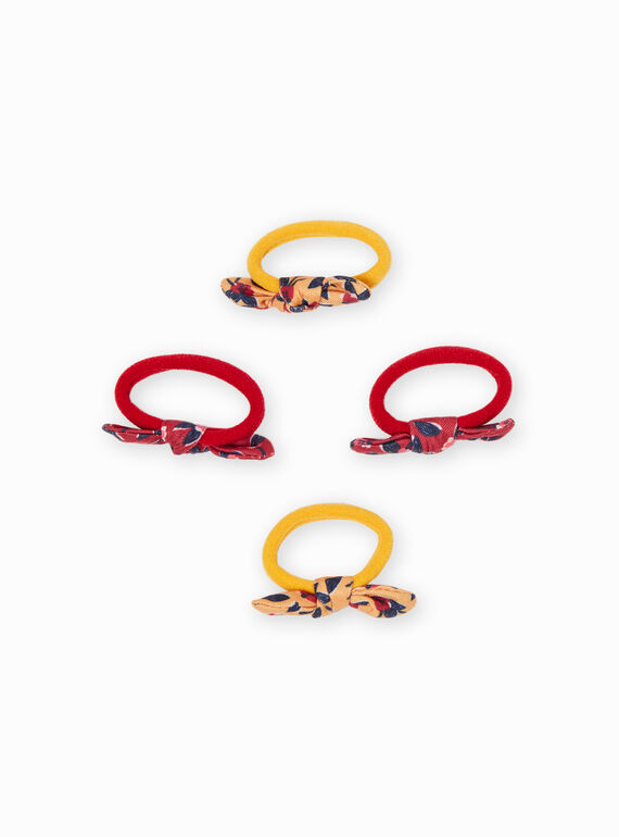 Lot de 4 élastiques assorties nuds enfant fille MYAJOELA3 / 21WI01S6ELAB106