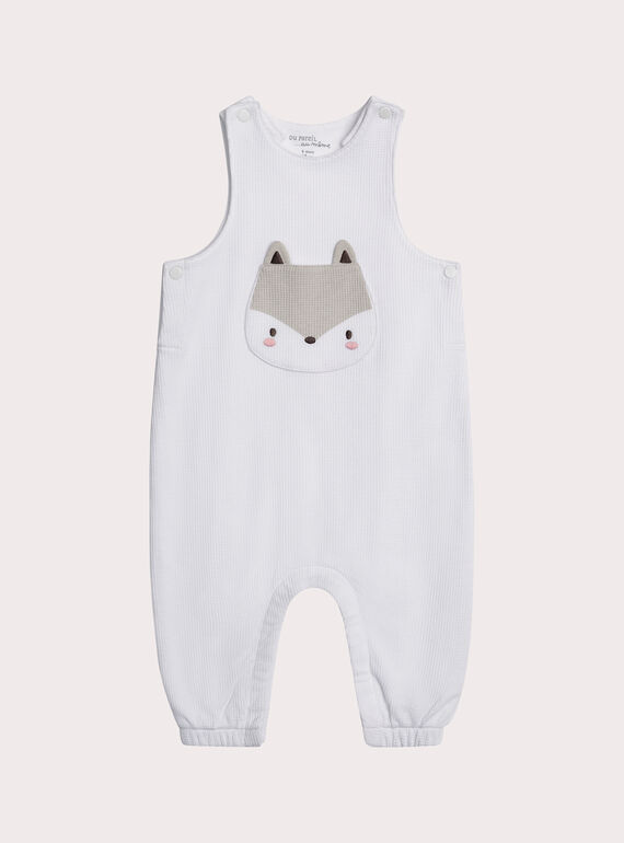 Salopette de naissance motif renard XOU1SAL / 25WF0451SAL000