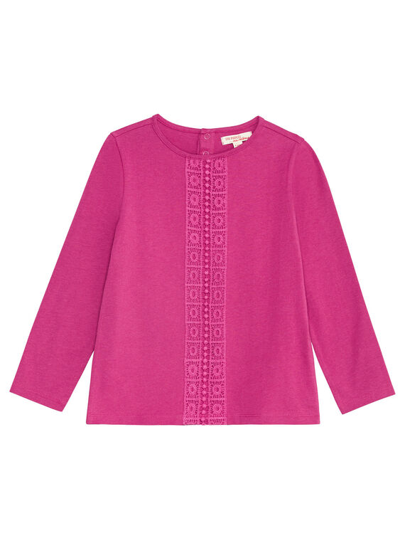 T-shirt manches longues, galon en dentelle  KAJOLTEE2 / 20W90131D32H704