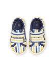 Tennis à rayures colorées bébé garçon NUTOILSTRIP / 22KK3891D16001