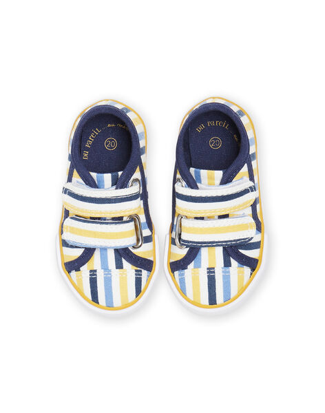 Tennis à rayures colorées bébé garçon NUTOILSTRIP / 22KK3891D16001