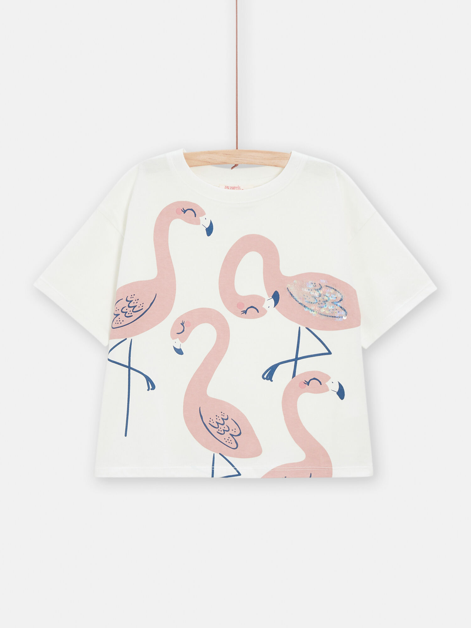 Tee shirt flamant rose fille outlet