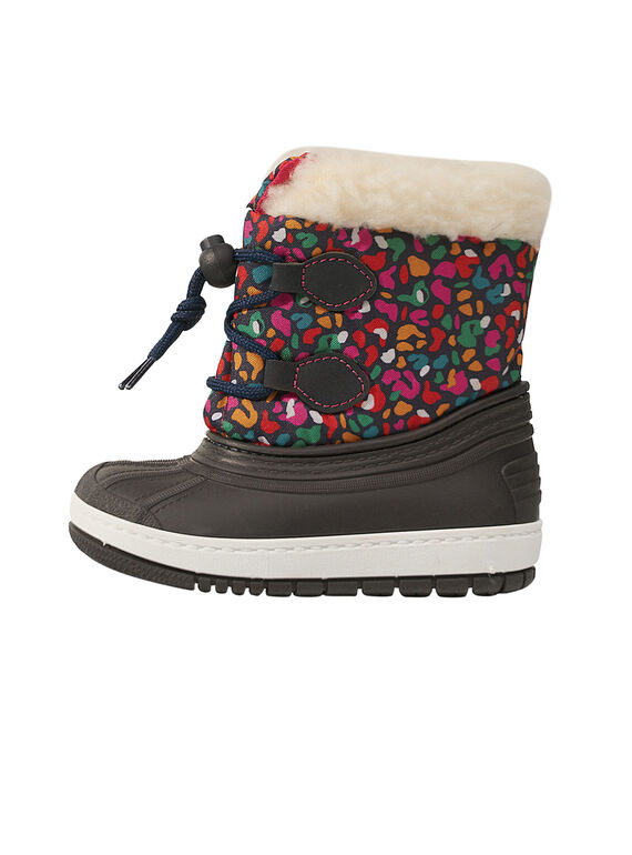 Après ski multicolore léopard bébé fille  GBFMONTNEA / 19WK37W1D3N070