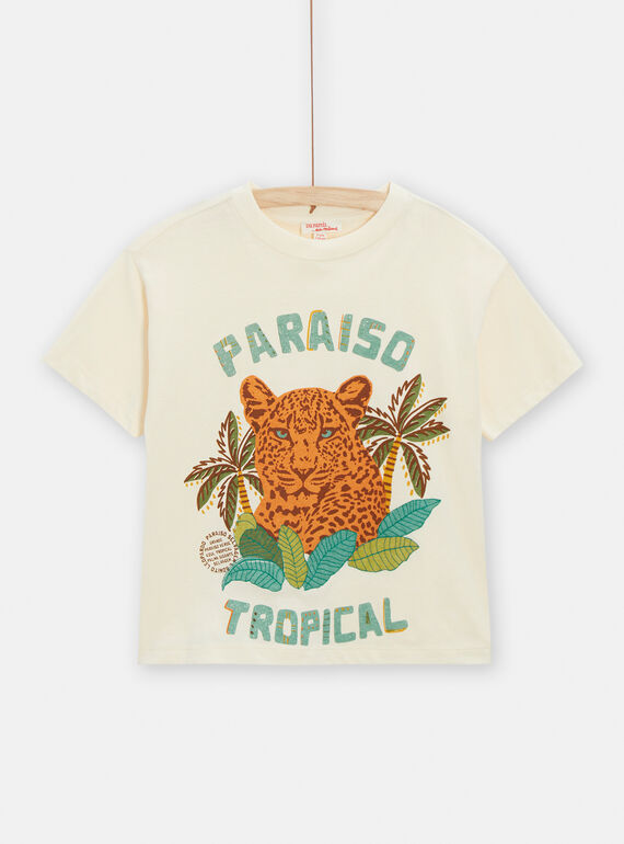 Tee Shirt Manches Courtes Ivoire TOLITI2 / 24S902T3TMC005