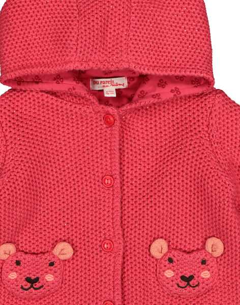 Veste En Maille A Capuche Bebe Fille Catalogue Dpam Bebe Dpam