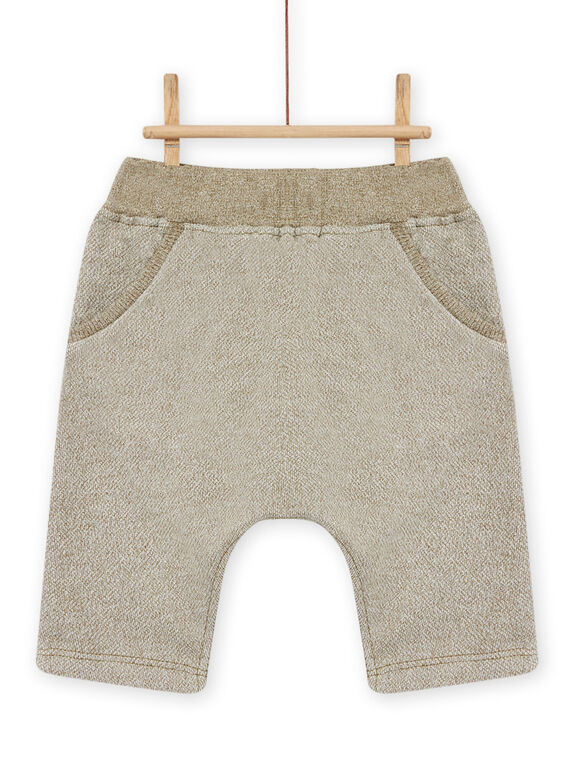 Pantalon vert kaki à motif animal bébé garçon MUKAPAN1 / 21WG10I2PAN604