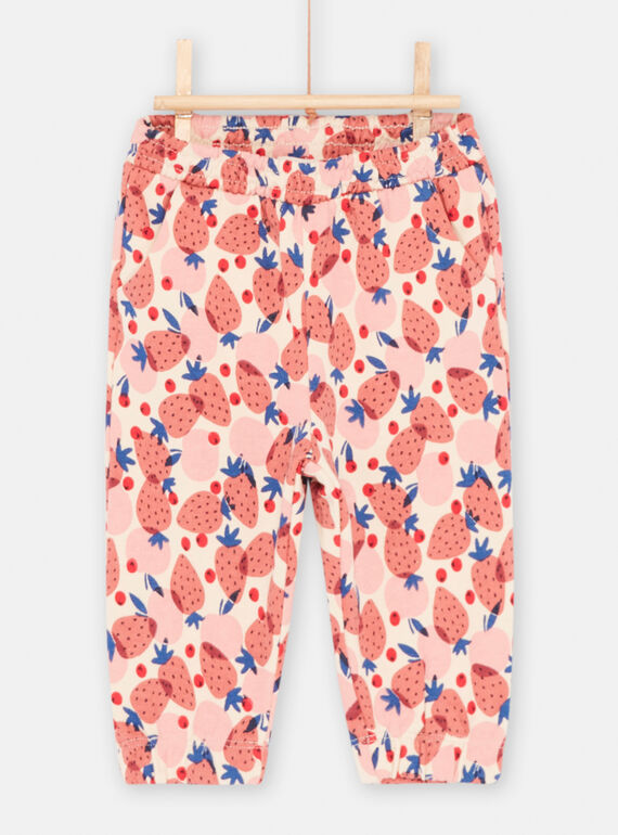 Jogging confortable multicolore à imprimé fruits bébé fille SIFORBAJOG / 23WG09K1JGB003