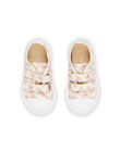 Basket deux velcros bébé fille en toile imprimée RITOILAOP1 / 23KK3772D16001
